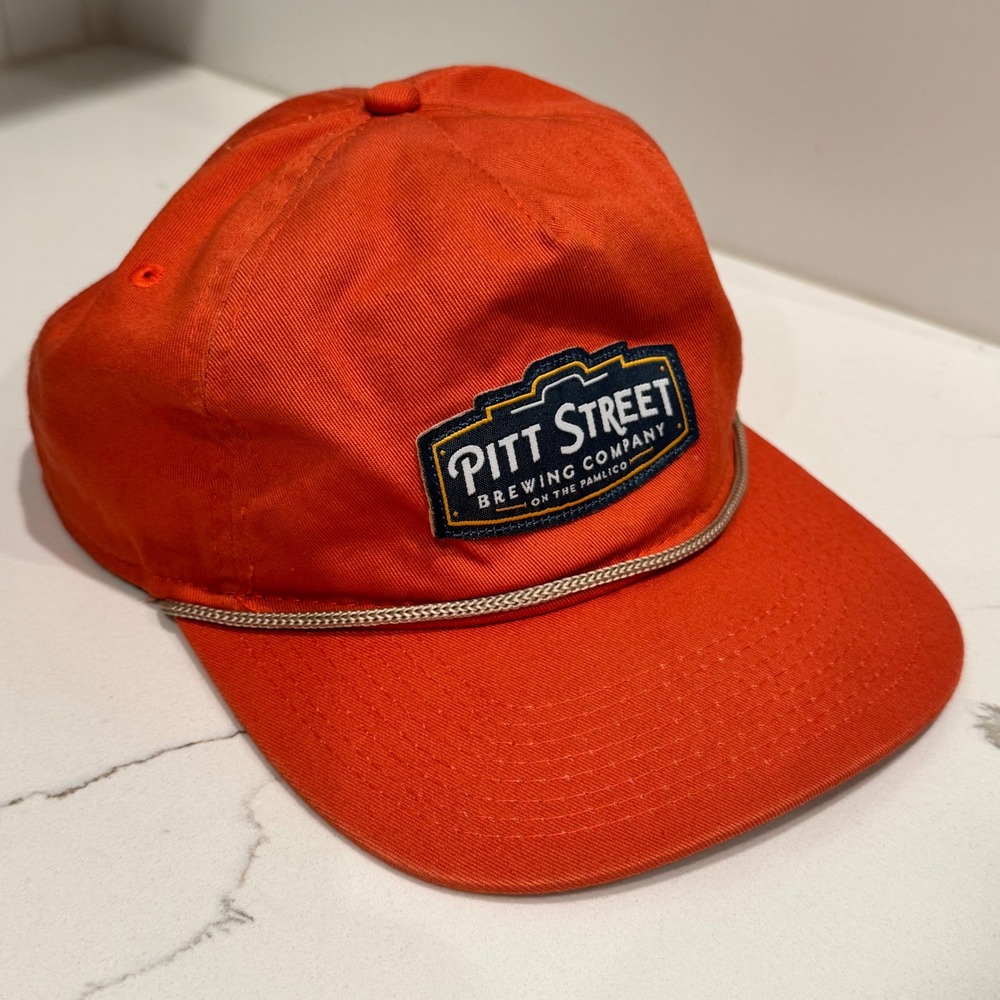 Pitt Street Brewing Company Orange Rope Hat Snapback Pukka Cap Mens